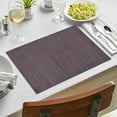 thumbnail image 6 of Placemats Set of 24 for Dining Table, Table Placemats, Rectangular Vinyl, PVC, 18x12 Inches -  Brown, 6 of 7