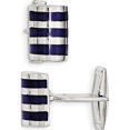thumbnail image 1 of 925 Sterling Silver Lapis Cuff Links, 1 of 2