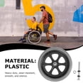 thumbnail image 2 of HINTRMENT 1Pc Wheelchair Front Wheel Solid Tire Universal Replacement Wheel Accessory, 2 of 4