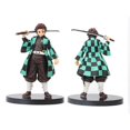 thumbnail image 2 of Figura de acción de Demon Slayer Kimetsu no Yaiba, Kamado Tanjirou, Agatsuma Zenitsu Nezuko Warrior, juguetes en miniatura de PVC, 2 of 6