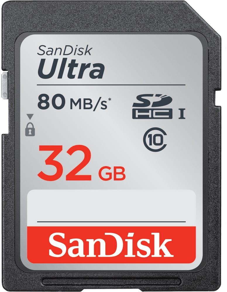 SanDisk Ultra 32GB 80MB/s SD Memory Card (4-Pack)