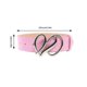 thumbnail image 3 of Unique Heart Detail PU Leather Belt Practical Metal Buckle Waist Belts Easy to Pair Perfect Addition to Any Look White, 3 of 5