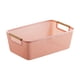 thumbnail image 1 of Organizador para almacenamiento, soporte para ropa, contenedor de juguetes para cocina y mesa Rosa, 1 of 9