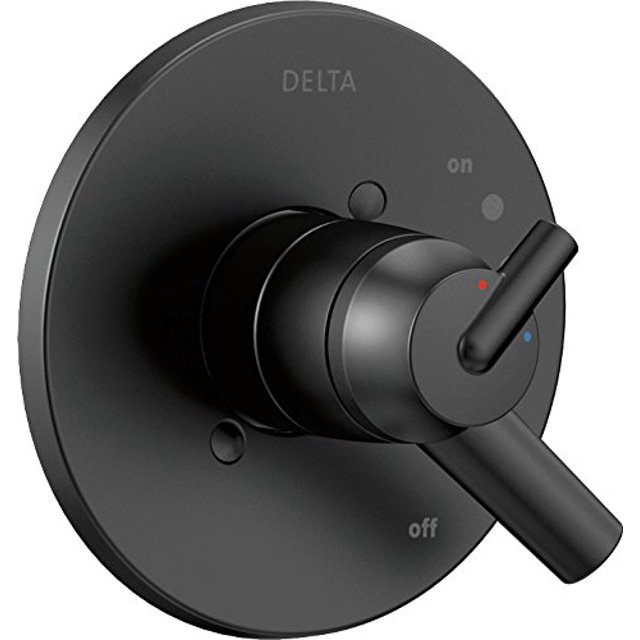 Delta Faucet Trinsic 17 Series Dual-Function Shower Handle Valve Trim Kit, Matte Black T17059-BL (Valve Not Included)