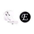 thumbnail image 1 of VONKY 1 Pair Men's Letter Cufflink Wedding Formal Initial Alphabet Stainless Steel Cufflink, Letter E, 1 of 8
