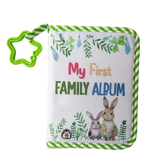 Animal-Themed Soft Cloth Photo Album, Memory Book for Newborns & Toddlers, Baby's My First Family Album Gift for Baby Showers
