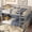 Antique White, variant on Sailvan Twin over Twin Floor Bunk Bed with Panelled Headboard, Solid Rubber Wood Foundation