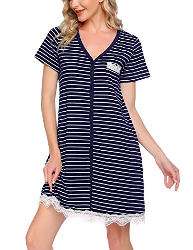 VOOMALL Womens Short Sleeve Pajama Sets Print Tops with Capri Pants Pjs Set Cute Sleepwear