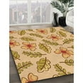 thumbnail image 2 of Ahgly Company Indoor Rectangle Patterned Chrome Gold Yellow Area Rugs, 5' x 7', 2 of 6