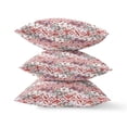thumbnail image 5 of Lily Garden Stripes Indoor/Outdoor Pillow in Red White 26x26, 5 of 7