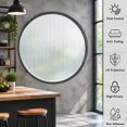 Reeded Glass Window Film, 35.4