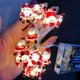 thumbnail image 5 of Guirnalda de luces LED de 2 m con forma de Papá Noel y muñeco de nieve para dormitorio y jardín, suministros para Navidad 2024, 5 of 5