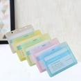 thumbnail image 3 of Heavy Duty ID Card Badge Holder, Horizontal Plastic Name Tag Work Permit Card - 5pcs, 3 of 5