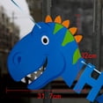 thumbnail image 2 of Banderines de feliz cumpleaños de dinosaurio, suministros de decoración para fiestas de cumpleaños (azul), 2 of 7