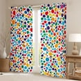 thumbnail image 2 of Feelyou Polkadot Abstract Curtains Pack of 2 (42x84 Each), Artwork Curtains Blackout, 2 of 6