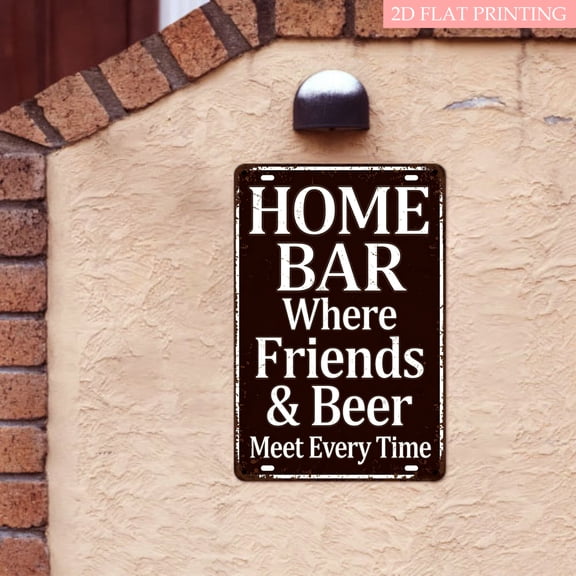 Vintage Bar Tin Sign Retro Metal Wall Art for Home Bar Pub Man Cave Garage Decor