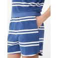 thumbnail image 4 of Free Assembly Girls Slouchy Terrycloth Cropped Tee and Shorts, 2-Piece Set, Sizes 4-18, 4 of 4