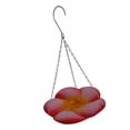 thumbnail image 2 of Comedero para pájaros, cuenco de agua, bandeja de alimentación, fácil de limpiar, forma de flor, baño colgante para pájaros con gancho de metal para Rojo Amarillo, 2 of 8