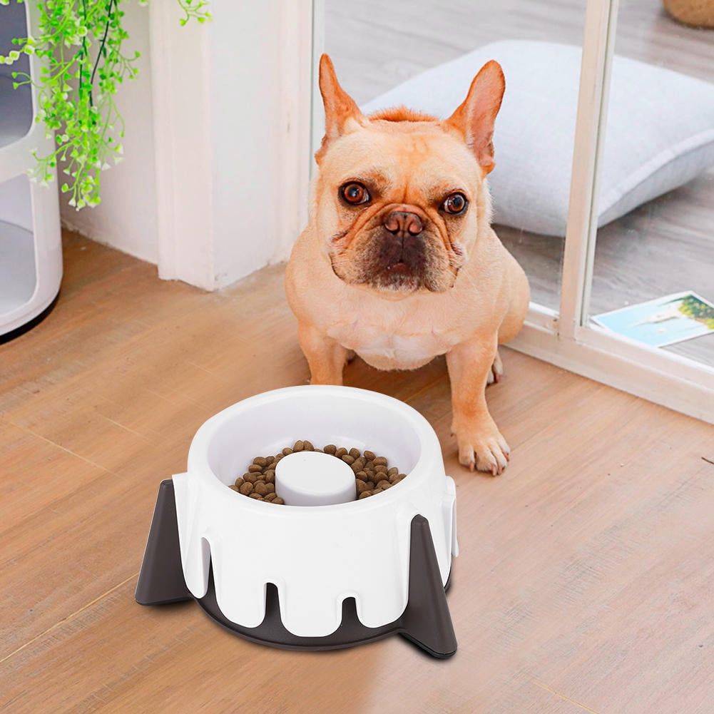 LAZIOEGR Five‑Level Adjustable Slow Food Feeder Bowl – Wet & Dry, Non‑Slip, Spine‑Protecting Design for Dogs & Cats