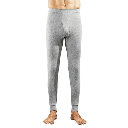 Merino Wool Base Layer Men thermal Long Underwear Soft Long Johns for Hunting Hiking Size M-4XL Gray