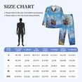 thumbnail image 4 of Fotbe Dandelion Hot Air Balloon Pattern Long Sleeve Pajama Set for Men,Sleepwear Set,2-piece Loungewear Set,Soft PJs Comfy Nightwear with Pockets-Medium, 4 of 7
