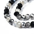 thumbnail image 3 of 5.5~6x5mm Electroplate Glass Beads Strands Faceted Rondelle Black, 3 of 3