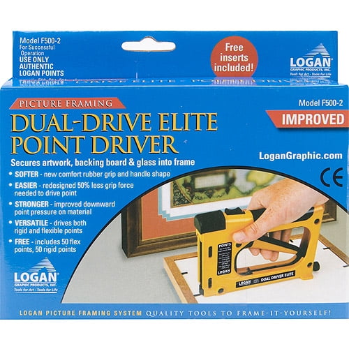 Logan Graphic F500-2 Dual Drive Elite Picture Framing Point Driver