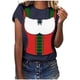 thumbnail image 1 of ICHUANYI Clearance Women's Fashion Casual Loose Blouse Oktoberfest Printing Round Neck T-Shirt Blouse Print Tee(Navy, M) ICHUANYI WER2023081405472, 1 of 4