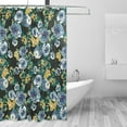 thumbnail image 2 of FREEAMG Oil Painting Flowers Shower Curtain for Bathroom Modern Bathroom Decor Waterproof Washable Fabric Shower Curtains with 12 Hooks for Hotel Bathroom Bathtubs 60x72 Inch, 2 of 6