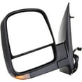 thumbnail image 6 of CCIYU Black Left Side View Mirror Manual Folding Power Adjustment Power Heated Turn Signal Fits for 2008 2009 2010 2011 2012 2013 2014 2015 2016 2017 For Chevy Express For GMC Savana, 6 of 6
