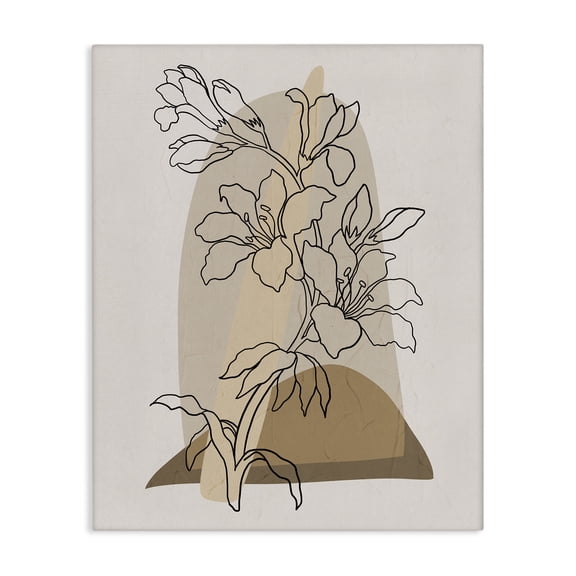 Stupell Industries Eclectic Boho Lily Impression Canvas Art, 16 x 20, by Regina Moore
