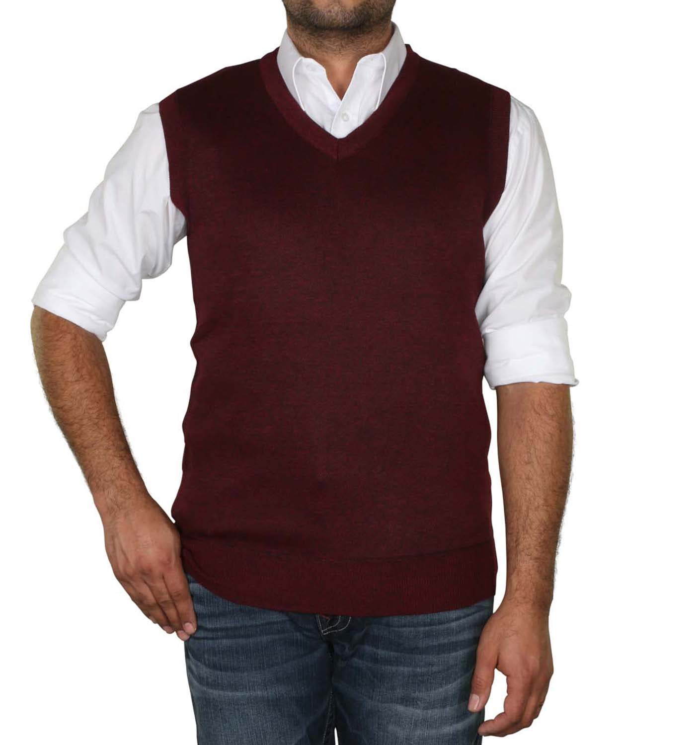 comfort plakboek Wereldrecord Guinness Book True Rock Men's Argyle V-Neck Sweater Vest (Burgundy, Large) - Walmart.com