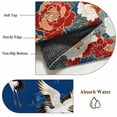 thumbnail image 6 of Japanese Style Area Rugs 4'x6', Washable Small Throw Rugs for Office Bathroom, Blue Rustic Botanical Blossom Peony Birds Indoor Outdoor Rug Non-Slip Low Pile Carpet Runner Reversible Floor Mats, 6 of 8