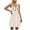 Beige, variant on SYMOID Womens Bohemian Casual Sleeveless A - Line Floral Embroidered Lace Dress,White,Size Free Size