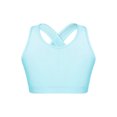 thumbnail image 3 of Zaldita Kids Girls Crop Tank Top and Tennis Golf Skirt with Built-in Shorts Set Workout Athletic Light Blue&Black 10, 3 of 7