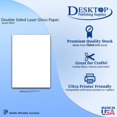Heavyweight Laser Gloss Cardstock YPF5 (Double Sided Gloss) 50 Sheets
