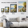 thumbnail image 4 of Sunset Strip Los Angeles California Artwork Blue Orange Green Palm Tree Street Cityscape Large Wall Art Poster Print Thick Paper 18X24 Inch, 4 of 5
