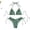 Green, variant on Women Paisley Print Triangle Bikini Set Adjustable Halter Top with Side Tie Swim Bottom Two Piece Swimwear