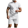 thumbnail image 2 of TMOYZQ Summer Men Short Sets Outfits 2 Piece Short Sleeve Golf Shirt Shorts Set Casual Sport Short Sets, 2 of 5