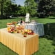 thumbnail image 5 of Rectangle Plastic Table Cover Cloth, Wipe Clean Party Tablecloth Covers, Large Size, Easy to Clean, Durable, Water Resistant, for Outdoor, Indoor, Wedding, Event, Foldable Design, Premium, 5 of 8