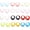 C, variant on 12 Pairs Plastic Hoop Earrings for Women Colorful Anti-Allergy Unisex Cute Plastic Hoop Ear Retainers Nose Rings With Buckle for Sensitive Ears and Skin