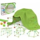 thumbnail image 2 of Tienda de campaña para niños, kit para construir una cabaña con forma de castillo, túnel de juguete para interior y exterior (bola de luz de 45 cm y palo de 75 cm con tienda de campaña), 2 of 5
