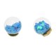 thumbnail image 5 of Pendientes de Botón de Cristal BLESIY Aretes de Bola de Cristal, 5 of 8