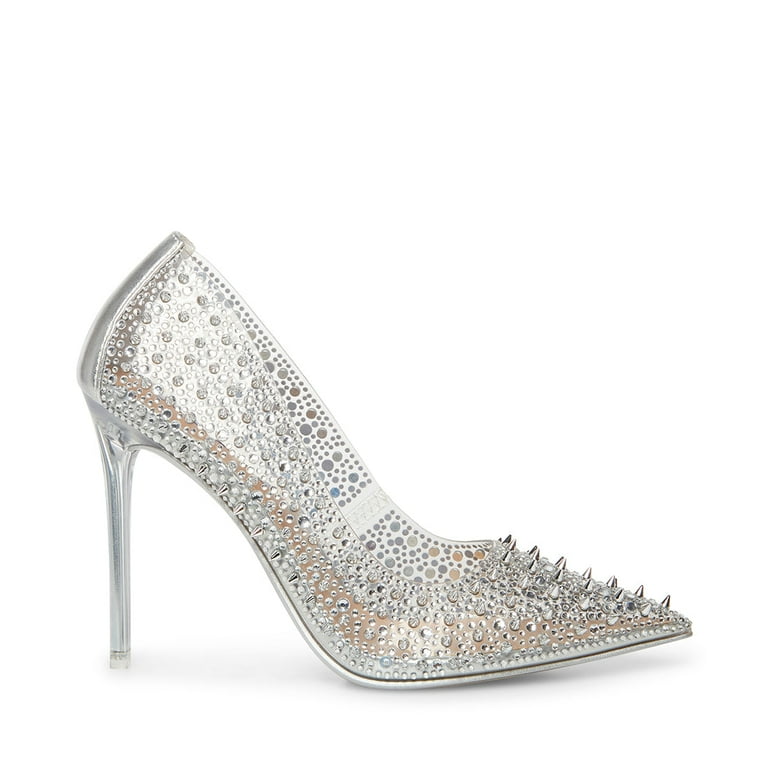 Steve Madden VARIOUS Clear Sexy Stiletto Rhinestone