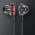 thumbnail image 4 of Gwong Electrónica Auriculares con cable Universal Pesado Bass 3.5mm Quad Core Dual Mover Mover Mover In-Ear Auriculares con MIC para teléfono móvil, 4 of 6