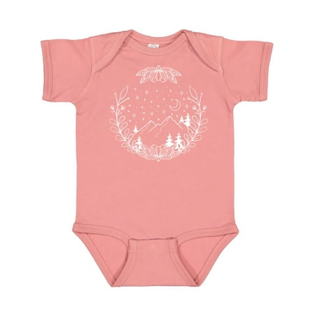 

Inktastic Adventure to the Mountains with Moon and Stars Gift Baby Boy or Baby Girl Bodysuit
