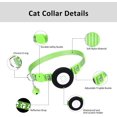 thumbnail image 2 of BEMS-1 pieza collar de huella Airtag verde collar para mascotas Airtag con, 2 of 5