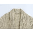 thumbnail image 5 of HH TRAF Conjunto de pantalón de 2 piezas para mujer, primavera, con textura de cinturón, estilo kimono, camisa y pantalón largo de pierna ancha de color liso a la moda salvaje para mujer, 5 of 5