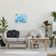 thumbnail image 2 of Blue Hydrangea Blossom Leaves Botanical & Floral Graphic Art Gray Framed Art Print Wall Art, 2 of 8