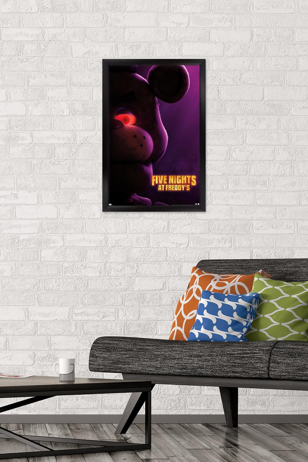 Five Nights at Freddy's Movie - Freddy One Sheet Wall Poster, 14.725" x 22.375" Framed